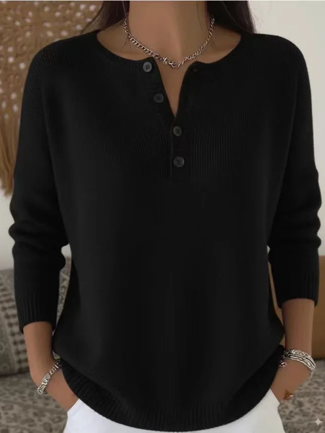 Skye | Button-up V-neck Jumper