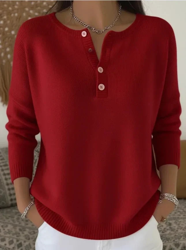 Skye | Button-up V-neck Jumper