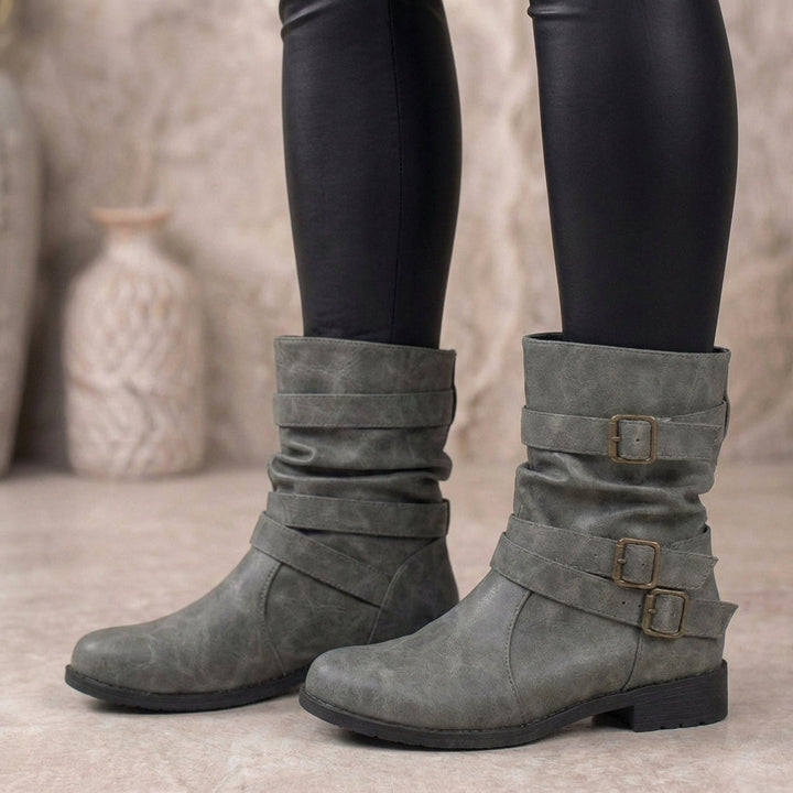 Buckle Ankle Boots for Women – Stylish & Comfortable