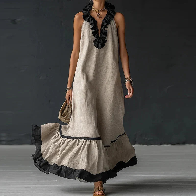 Jade | Women's Sleeveless Ruffle Dress