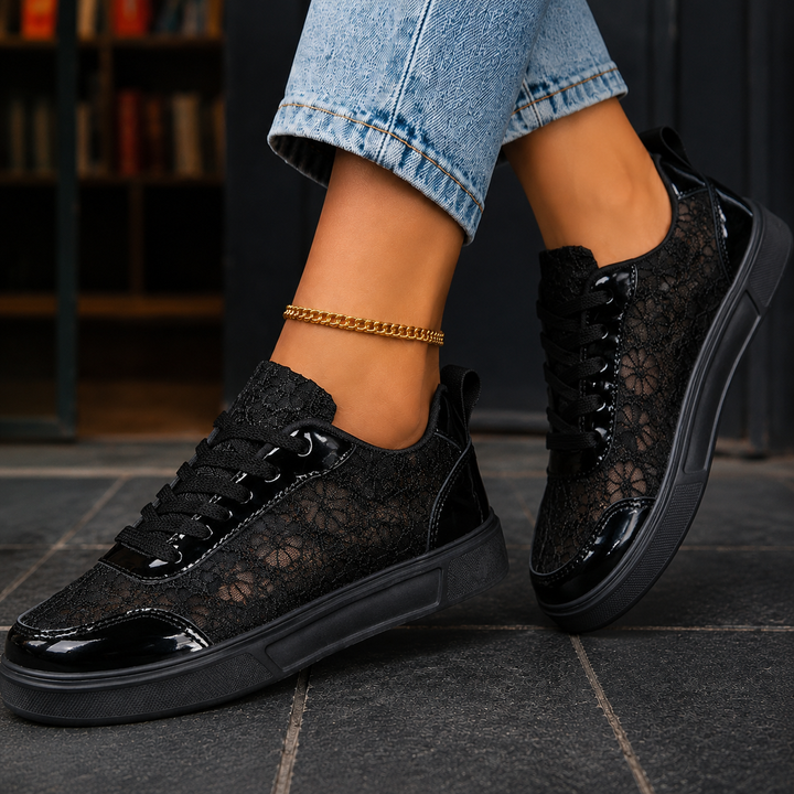 Piras Floral Lace Trainers