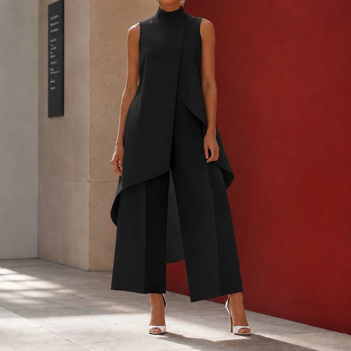 Sonia-Pearl Asymmetric Trouser Set