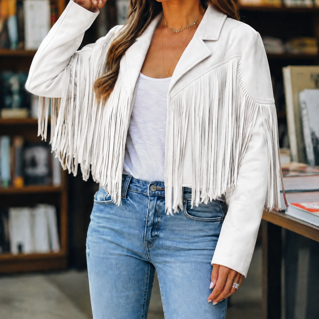 Giselle-Grace Fringe Jacket