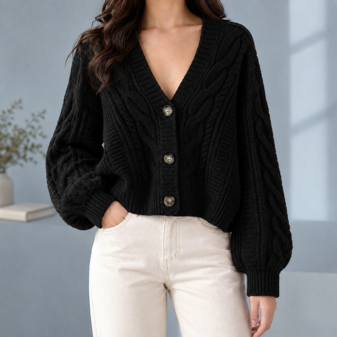 Morwenna-Skye Cable Cardigan