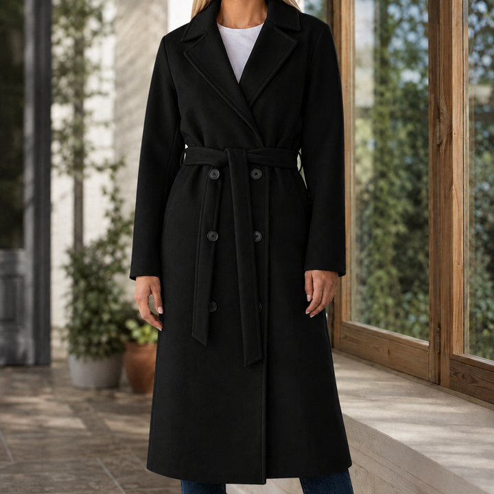Adele-Grace Belted Overcoat